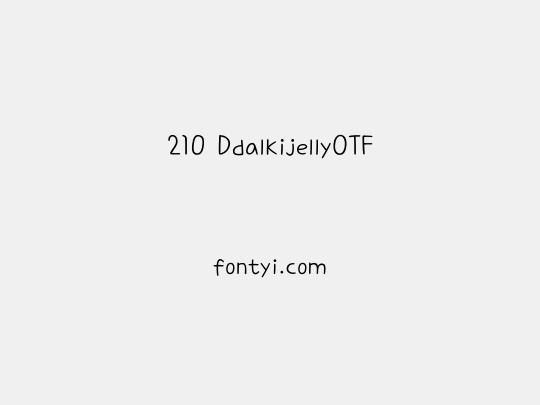 210 DdalkijellyOTF