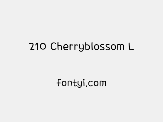 210 Cherryblossom L