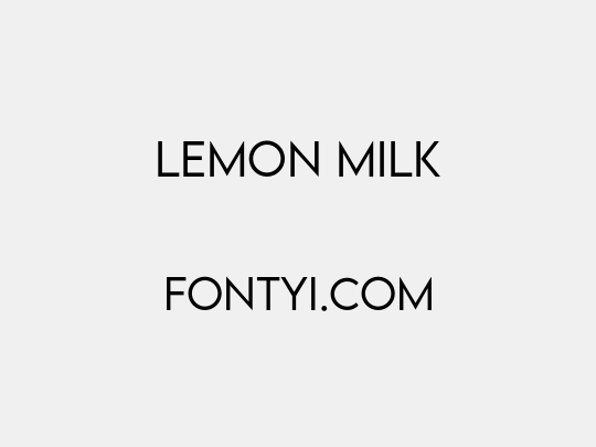 LEMON MILK