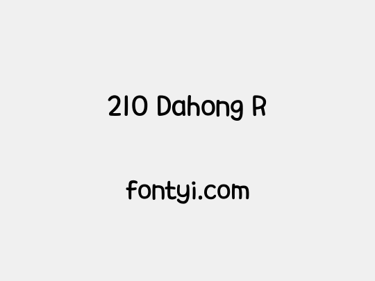 210 Dahong R