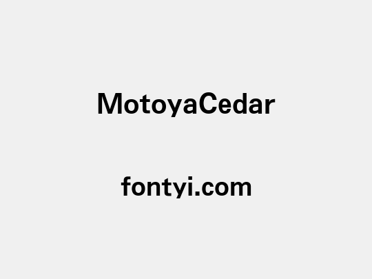 MotoyaCedar