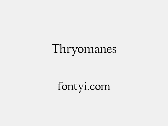 Thryomanes