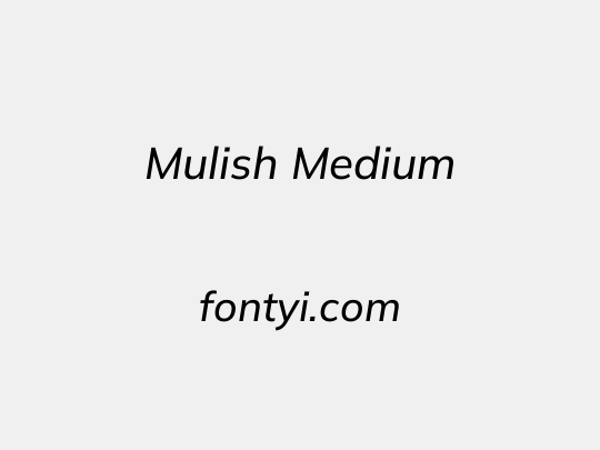 Mulish Medium