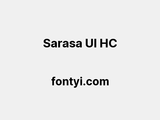 Sarasa UI HC