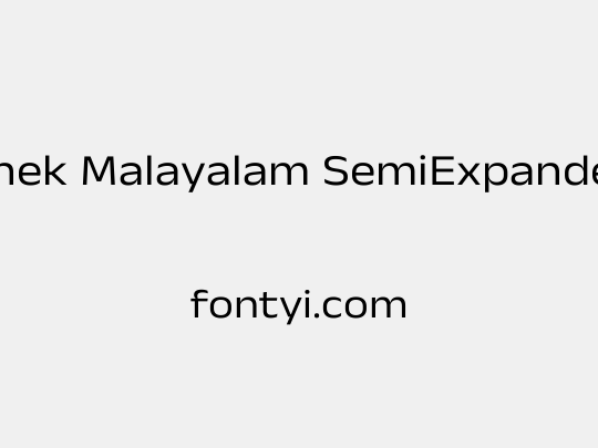 Anek Malayalam SemiExpanded