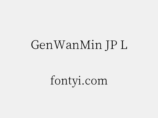 GenWanMin JP L