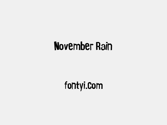 November Rain