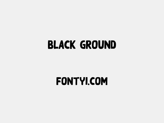 Black Ground