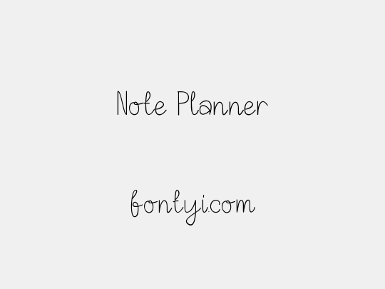 Note Planner