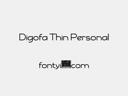 Digofa Thin Personal