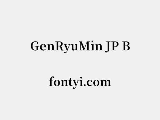 GenRyuMin JP B