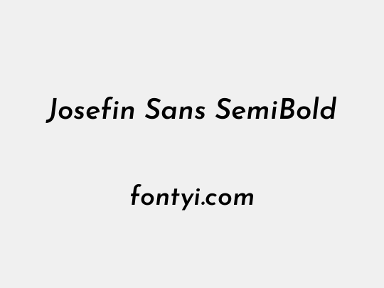 Josefin Sans SemiBold