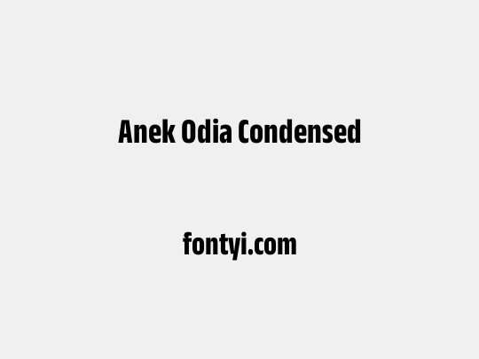 Anek Odia Condensed