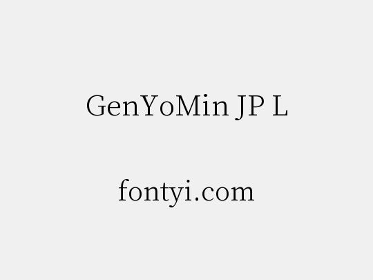 GenYoMin JP L