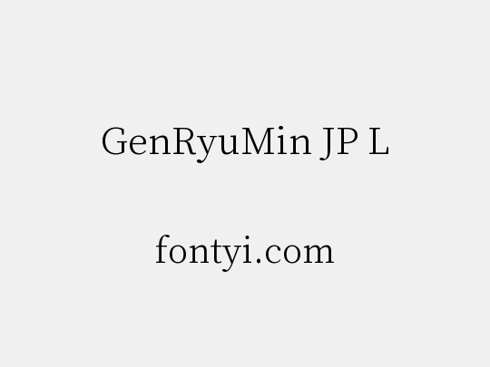 GenRyuMin JP L