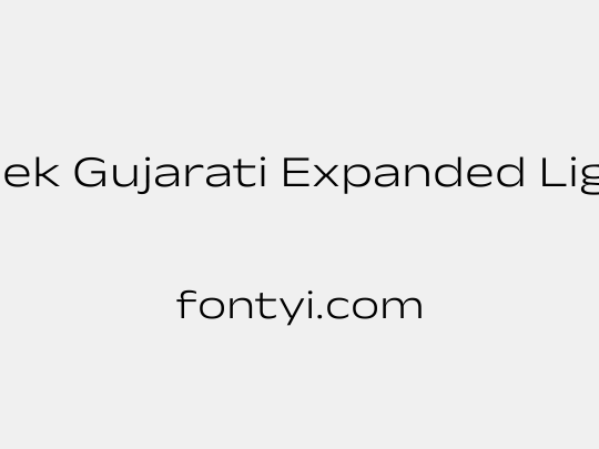 Anek Gujarati Expanded Light