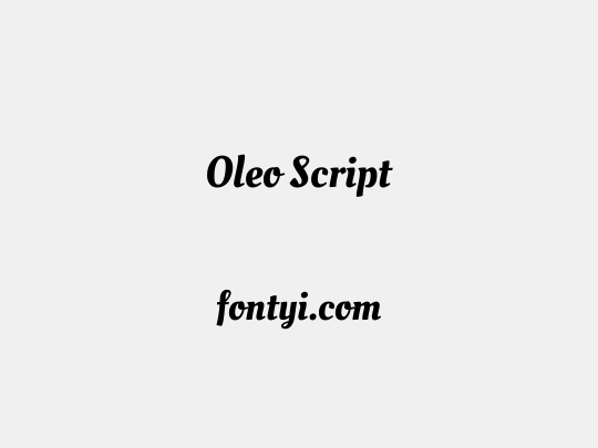 Oleo Script