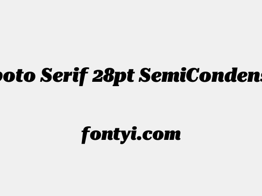 Roboto Serif 28pt SemiCondensed Black