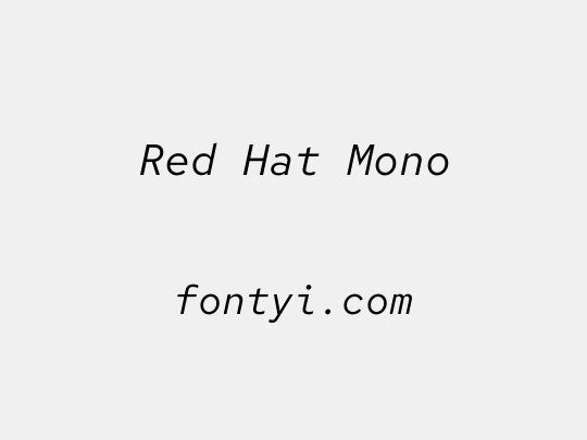 Red Hat Mono