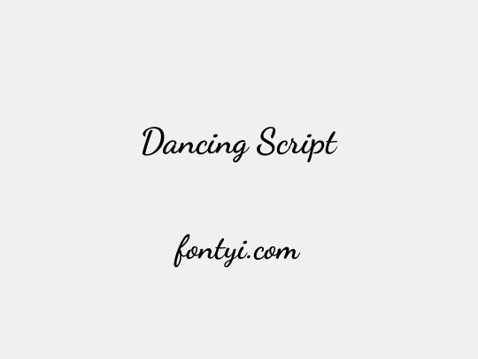 Dancing Script