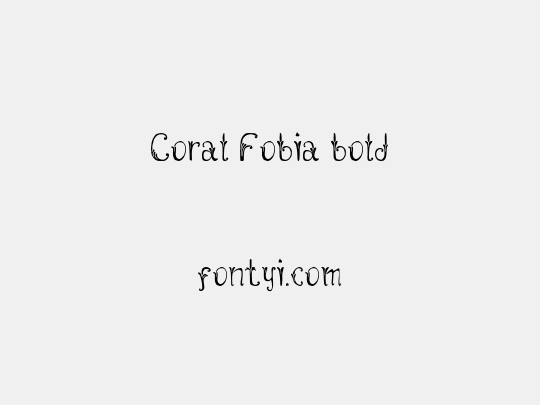 Coral Fobia bold