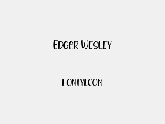 Edgar Wesley