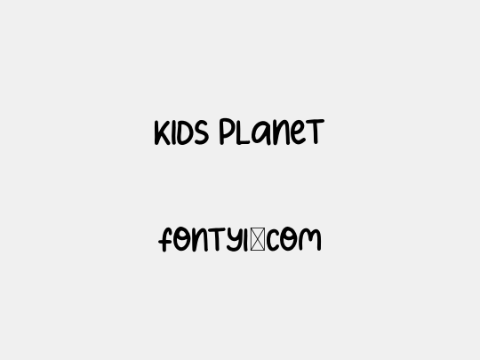 Kids Planet