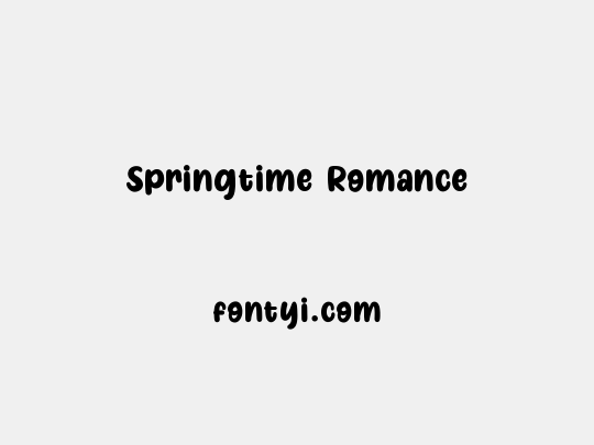 Springtime Romance
