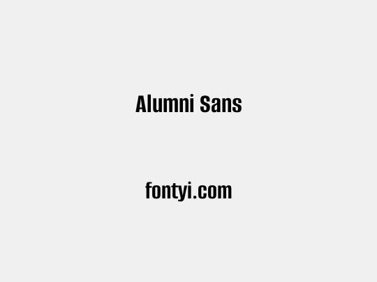 Alumni Sans