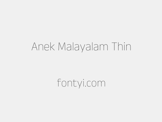 Anek Malayalam Thin