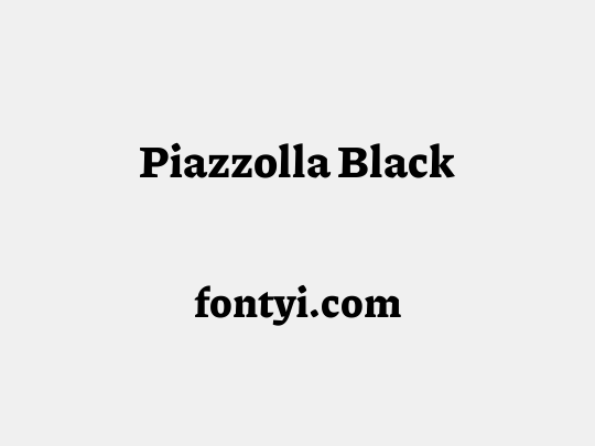 Piazzolla Black