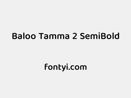 Baloo Tamma 2 SemiBold