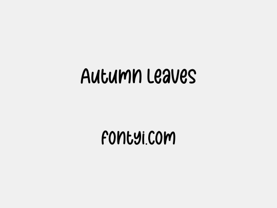 Autumn Leaves