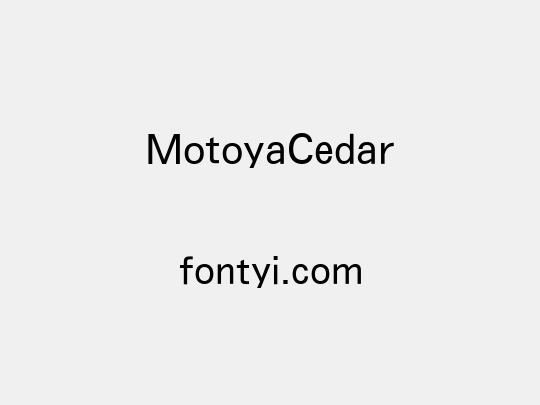 MotoyaCedar