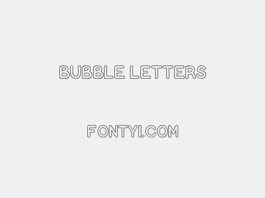 Bubble Letters