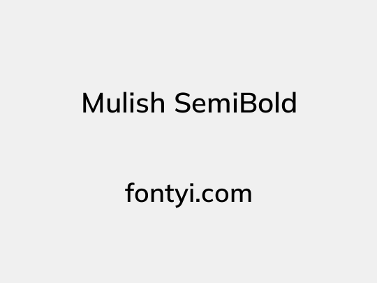 Mulish SemiBold