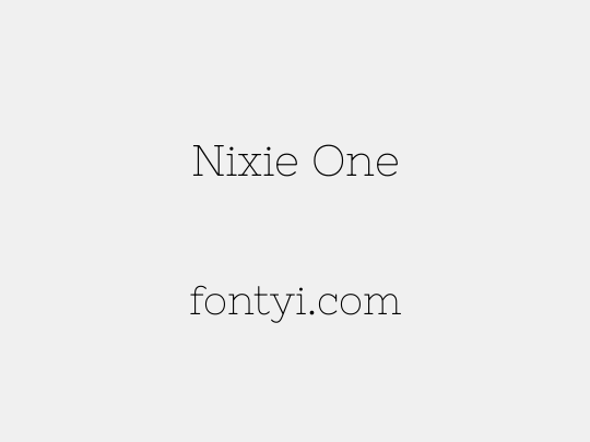 Nixie One