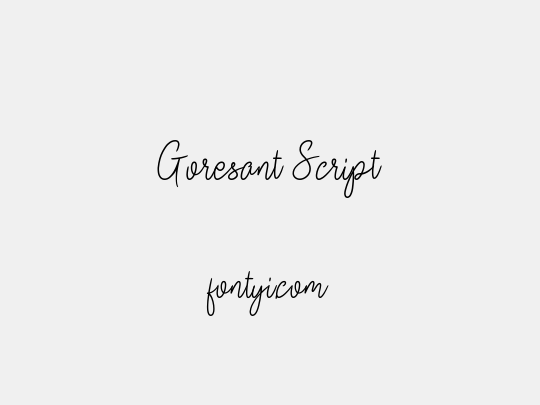 Goresant Script