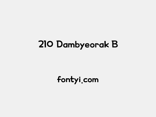 210 Dambyeorak B