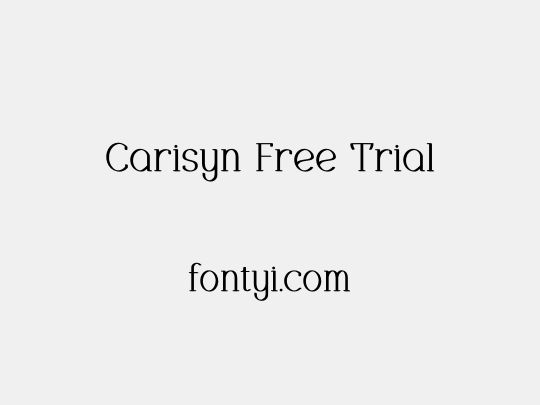 Carisyn Free Trial