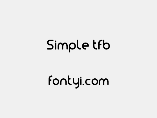 Simple tfb