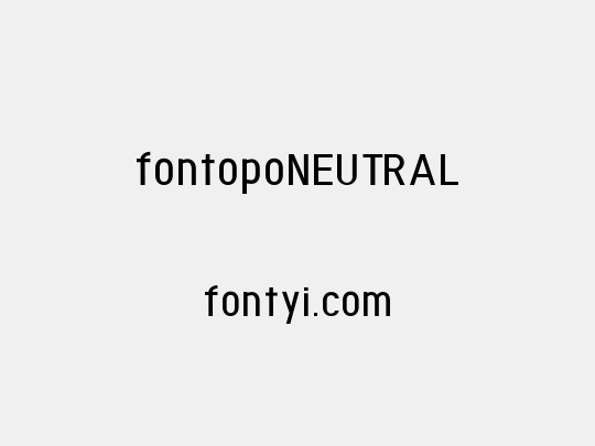 fontopoNEUTRAL