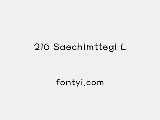 210 Saechimttegi L