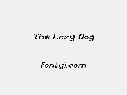 The Lazy Dog