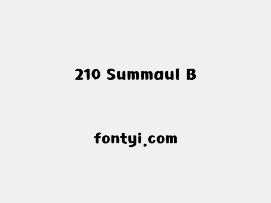 210 Summaul B