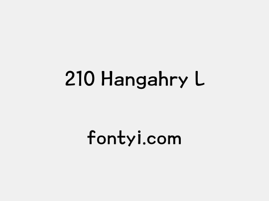 210 Hangahry L