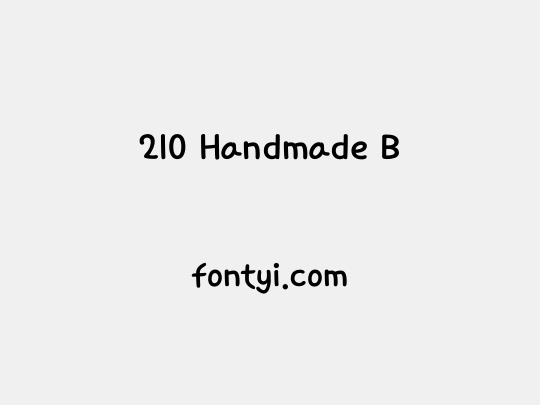 210 Handmade B