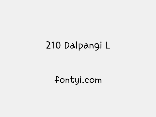 210 Dalpangi L