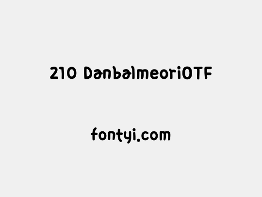 210 DanbalmeoriOTF