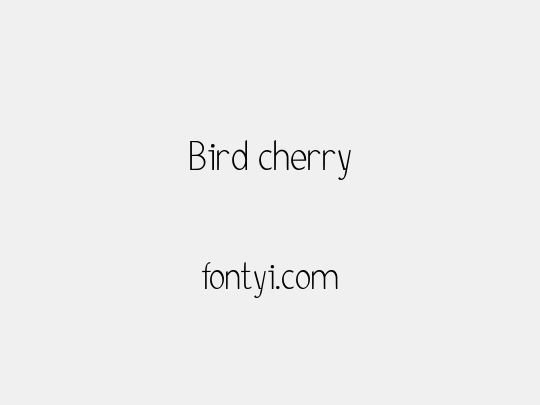Bird cherry